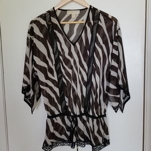 Michael Kors Zebra Print Tunic